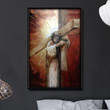 Christ Carrying The Cross Poster Canvas Home Décor Gifts For Men Women