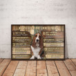 Basset Hound's House Rules Poster Canvas Home Décor Gifts For Family Member Friend