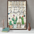 Succulents And Butterflies Poster - I See Trees Of Green Canvas Home Décor Birthday Christmas Gifts For Women Girl