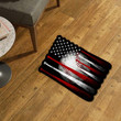 USA Flag Baseball Bat Line Shaped Doormat Carpet - Baseball Sport America Flag 4th Of July 3D Rug Doormat Decor Home - SDM-A0075