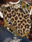 Mom And Great Grandma I Rock Them All Leopard Sunflower 3D T-Shirt Hoodies Gifts For Women Grandma Birthday- GTSZ002