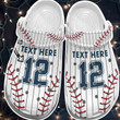 Baseball Uniform Player Clog Shoess Shoes Clogs For Batter - Funny Baseball Personalized Shoes Birthday Gifts Son Daughter