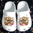 Giraffe Girl Flower Shoes Clogs - Cute Lover Beach Clog Shoess Shoes - CR-Giraffe