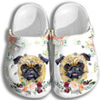 Adorable Pitbull Clog Shoess Shoes Clogs For Mother Day - Roses Dog Custom Shoe Gifts For Mom Daughter