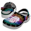 Sugar Skull Tattoo Zero Given Sunflower Hippie Personalized Clog Shoess Shoes Gift for Birthday Halloween - Sunshine-SK