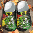 Green Plant Skull Tattoo Shoes - You Make Me Feel Alive Clog Shoess Clogs Gift For Men Women - CR-PLants77