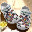 Hippie Trippy Turtle Girl Shoes - Save The Ocean Clog Shoess Clogs - Family-TT