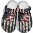 USA Flag Flower Baseball My Sunshine Clog Shoess Shoes Clogs 4th Of July Gift - Baseball-B97