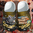 Book Dragon Book Worm Clog Shoes Shoes - Christmas Gifts Book Lover Clog Men Women