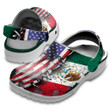 Mexico America Flag Clog Shoess Shoes Clogs Gifts For Women Men Mexican US - CR-Eagle12