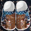 Love German Shepherd Shoes - 4th of July Dogs Clog Shoess Gifts - Pb-Dog13