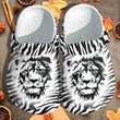 Lion Face Shoes Clogs - Cool Zoo Animals Clog Shoess Gift For Men - CR-BLion