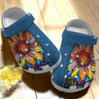 The Colorful Natural Sunflower Shoes - Hippie Style Clogs Crocs - CL-Sunf - Gigo Smart