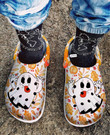 Spooy Season Ghost Clog Shoes Shoes Clogs For Father Thanksgiving - Funny Ghost Halloween Clog Shoes Shoes Gifts Niece - Gigo Smart