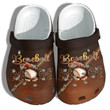 Baseball Mom Leopard Leather Crocs Shoes For Wife Mom Grandma - Baseball Mom Shoes Croc Clogs Mother Day Gifts - CR-NE0125 - Gigo Smart