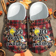 Brighter 100 Days Smarter Leopard Shoes Crocs Crocbland Clog Gift - School019 - Gigo Smart