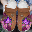 Pink Roses Butterfly Crocs Shoes Clogs Gifts For Mother Day - Roses-BT1 - Gigo Smart