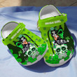 Irish Girl And Sugar Skull Tattoo Clogs Crocs Shoes Gifts for Patrick Day - Mexican Sugar Gril Skull Shoes - IR-Girl131 - Gigo Smart