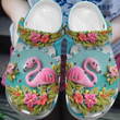 Flamingo 3D Flower Croc Shoes For Grandaughter- Flamingo Tropical Shoes Croc Clogs Gift Birthday Girl- CR-NE0284 - Gigo Smart