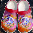 Hippie Peace Sign Symbol Crocs Shoes Crocbland Clogs Gifts For Daughter - Hippie-Sb55 - Gigo Smart
