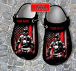 Firefighter Army USA Flag Crocs Shoes Gift Men Father Day- Grandpa Firefighter Shoes Croc Clogs Customize- CR-NE0192 - Gigo Smart