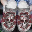 Cool Skullcap Halloween Shoes - Red Art Crocs Clog Birthday Gifts - Gigo Smart