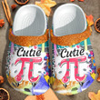 Cute Pink Pi Shoes Crocs Crocbland Clog Gift - School005 - Gigo Smart
