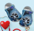 EMS Live To Save Lives Blue Croc Shoes Gift Grandaughter Birthday- EMS Worker Shoes Croc Clogs For Team EMS- CR-NE0416 - Gigo Smart