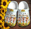 Giraffe Sunflower Sunshine Croc Shoes For Birthday Girl - Giraffe Sunflower Shoes Croc Clogs Mother Day Gift- CR-NE0298 - Gigo Smart
