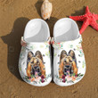 Funny Dog Crocs Shoes Puppy Flower Crocbland Clogs Gifts For Schoolgirl - FL-Dog02 - Gigo Smart