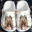 Funny Dog Crocs Shoes Puppy Flower Crocbland Clogs Gifts For Schoolgirl - FL-Dog02 - Gigo Smart