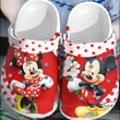 Flower Mickey Mouse Sticker Happy Custom Shoes Crocs Clog For Women - MCM-CR232