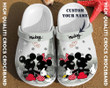 Paris Love Mickey Mouse Custom Shoes Crocs Clog For Women Daughter - MCM-CR254