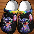 Hippie Stitch Rainbow Custom Shoes Crocs Clog For Women Daughter - MCM-CR317