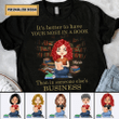 It's Better To Have Your Nose In A Book Than In Someone Else's Business Dorin Personalized Gift For Book Lover Unisex Dorin T-shirt DHL04JAN22VA4