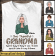 One Thankful Grandma Hearts Grandkids Dorin Personalized Custom Dorin T-shirt DDL24JAN22XT2