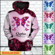 Love Butterfly Custom Color 3D Hoodie KNV21FEB22TT1