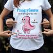 Prangrysaurus T-shirt Personalized Mother's Day Gift For Pregnant Mom