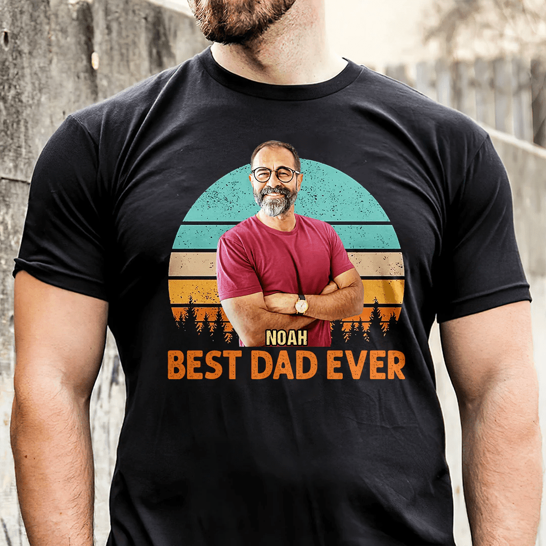 Best Dad Ever Shirt Personalized Gift for Dad