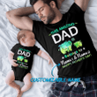 Dad Father's Day Amazing Dad Personalized Matching Shirt Onesie