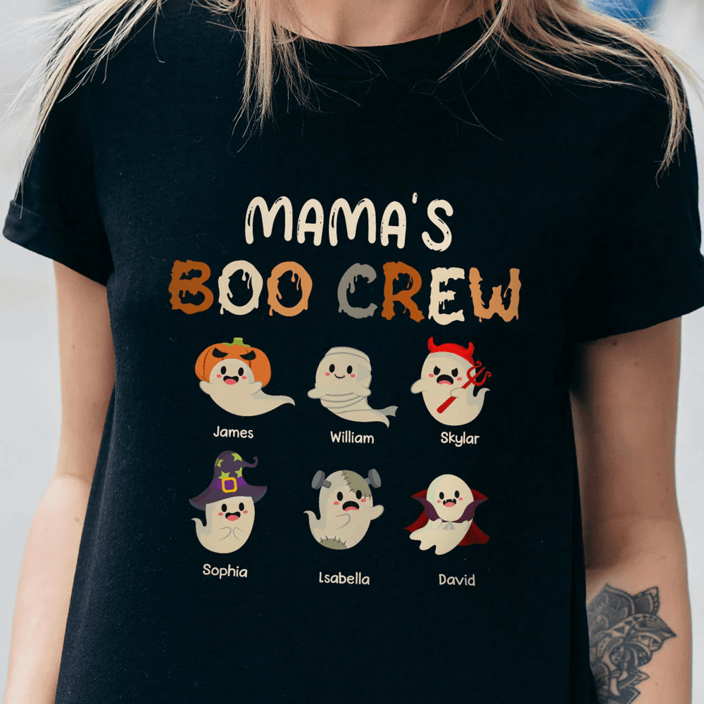 Daddy's Boo Crew Halloween T-Shirts Personalized Gift For Dad