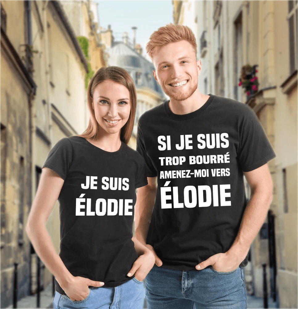 Si Je Suis Trop Bourré Amenez Moi Couples Personalized Matching Shirt