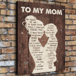 Little Boy To My Mom I Learned From You Canvas Gift For Mom From Son