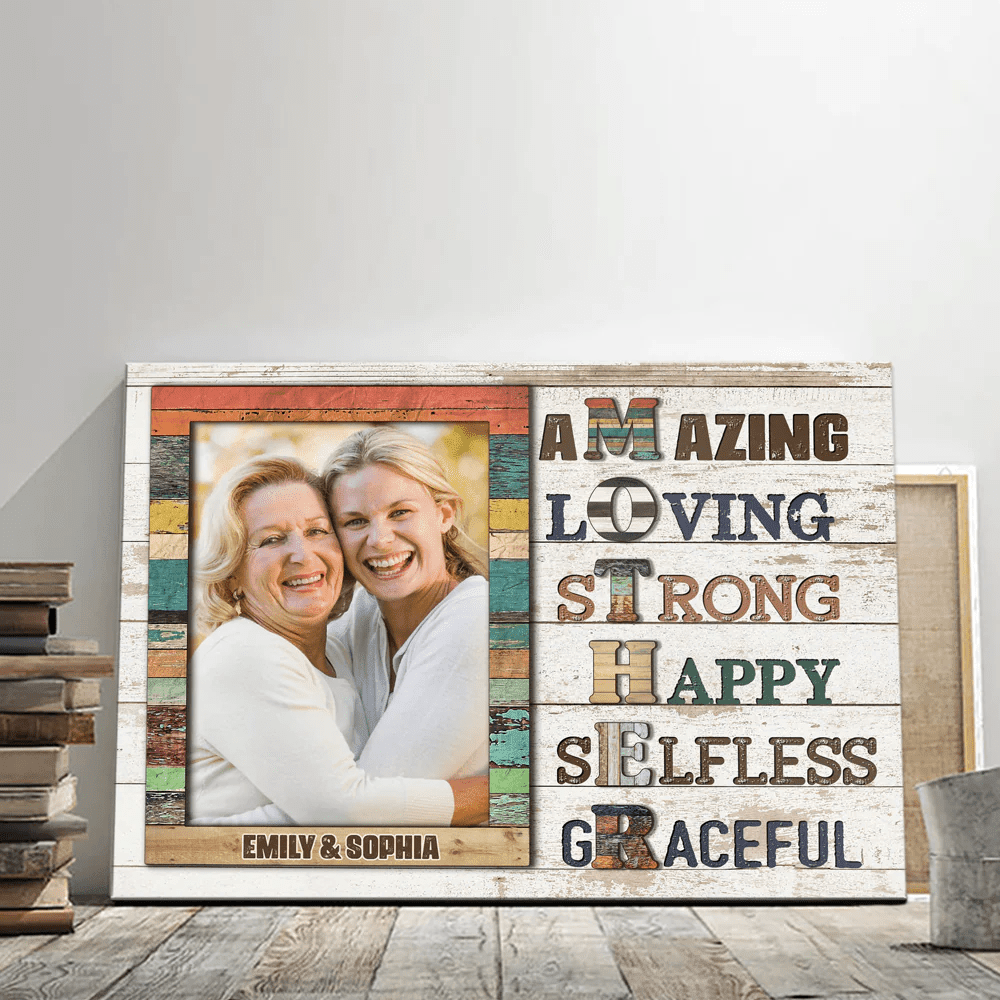 Graceful Mother Meaningful Canvas Personalized Gift For Mom