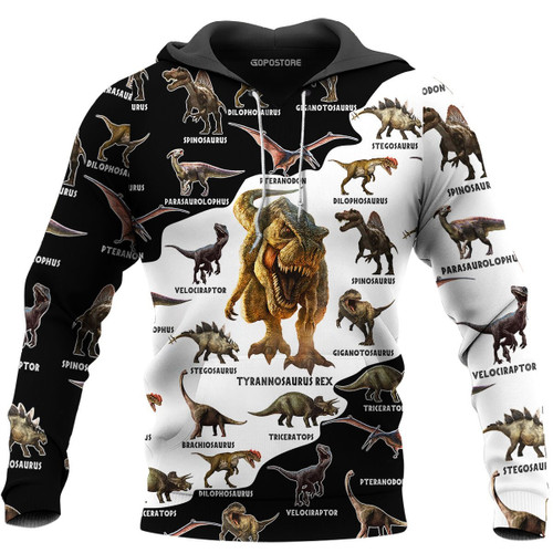 Dinosaur Art 3D Hoodies Tshirt - Gift For Men Boy Father Son Friend