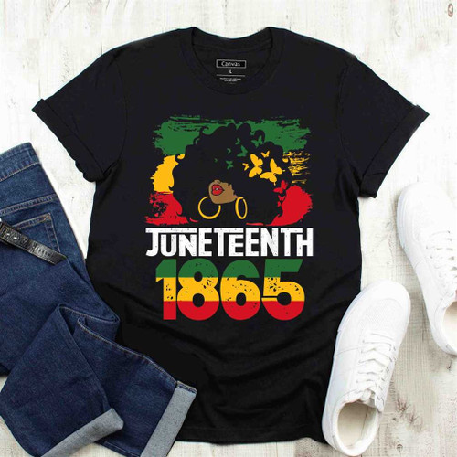 Juneteenth Is My Independence Day Black Women Black Pride T-shirt Hoodies Gift Grandma Birthday - TSA1114