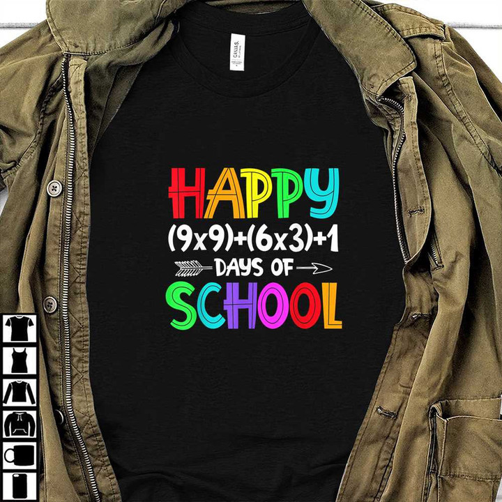 Math Formula 100 Days Of School T-shirt Gifts For Math Teacher