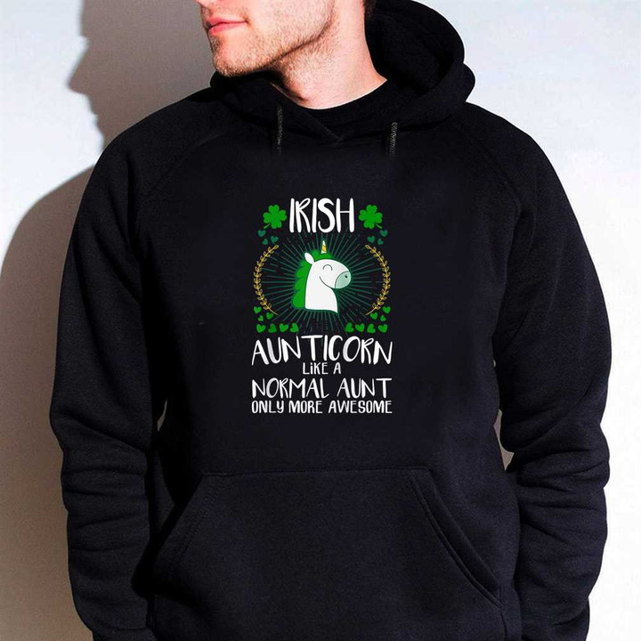 Irish Aunticorn Like A Normal Aunt Only More Awesome T-Shirt Gift For Patricks Day