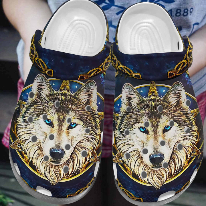 Leader Of The Pack Wolf Shoes Crocs Clog For Men Women - Leader-WF2