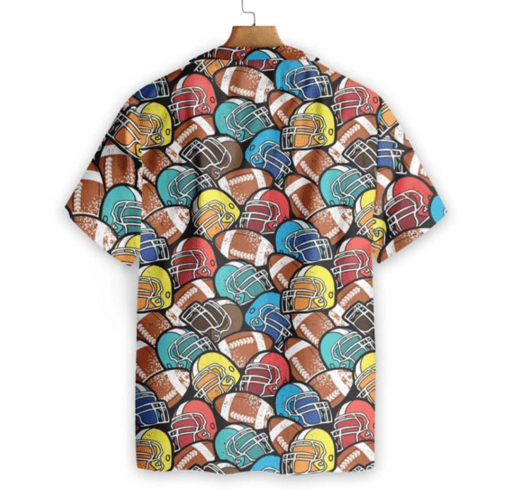 Football of American Pattern Hawaii Shirt Gift For Men Women Friends - HWF38